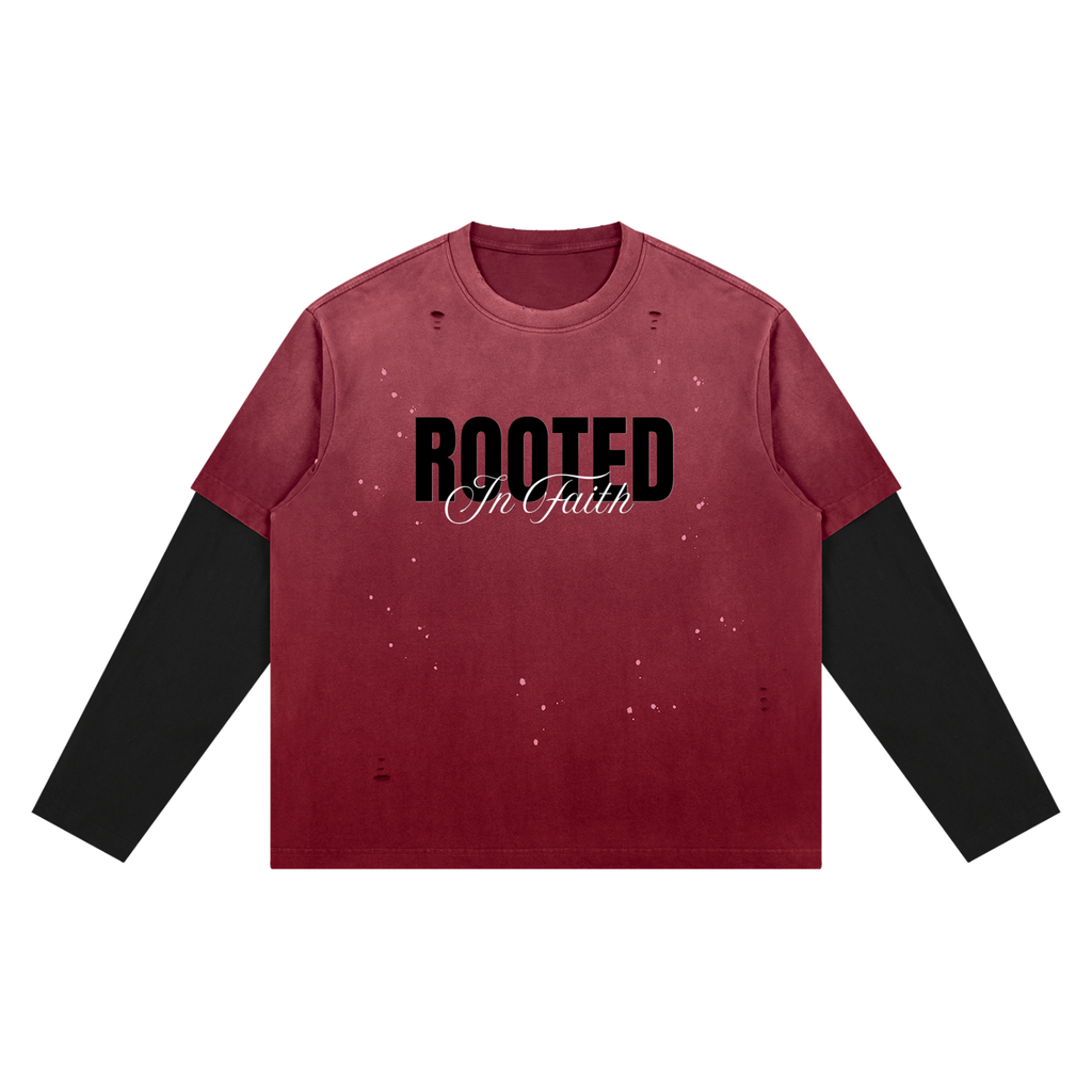 "Rooted in Faith" Layered Long Sleeve