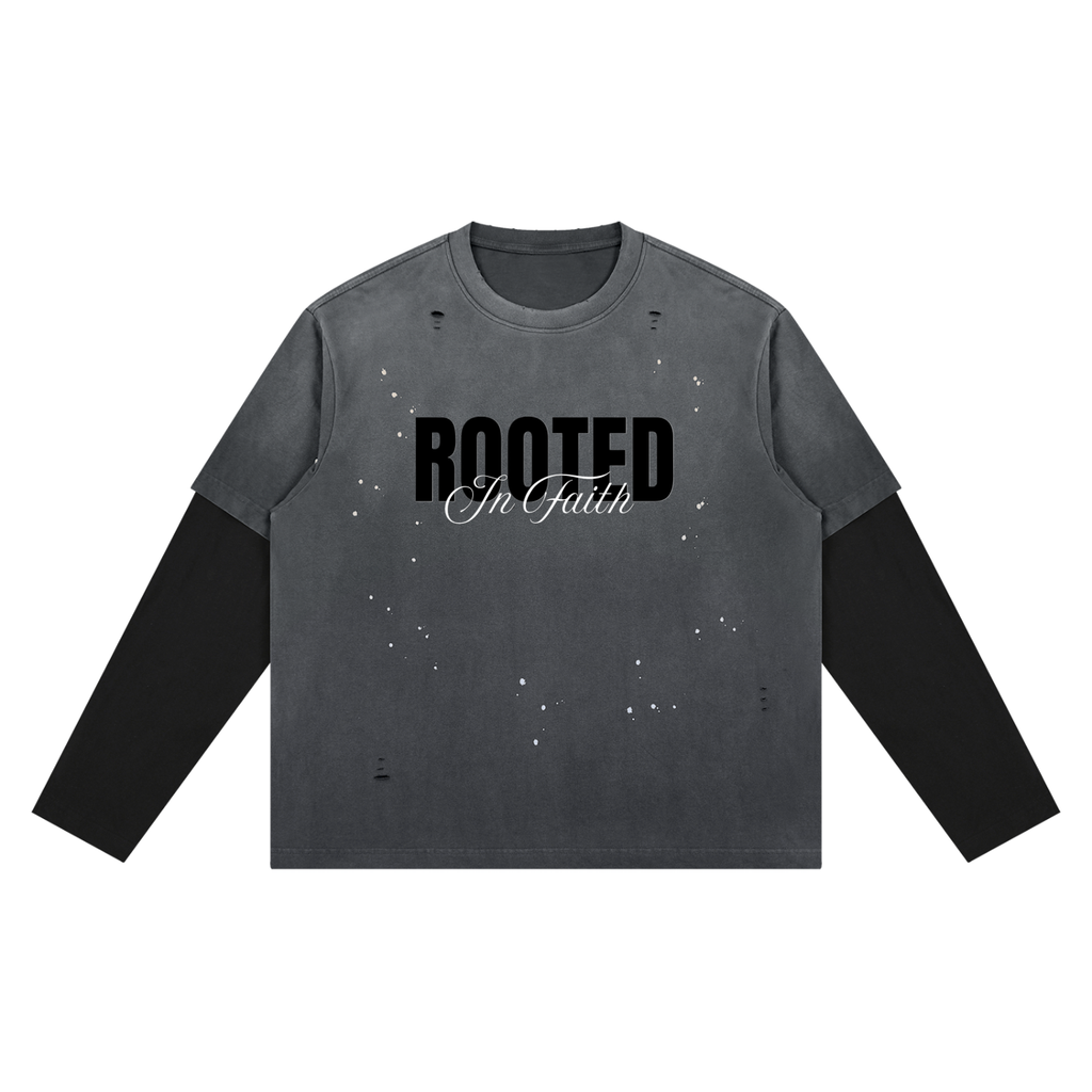 "Rooted in Faith" Layered Long Sleeve